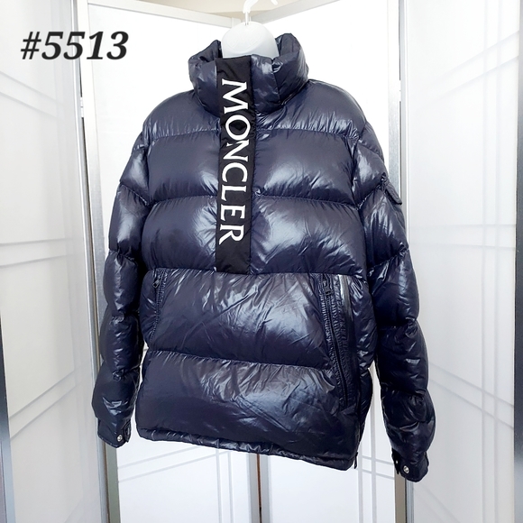 ✨️Moncler>>>Maury padded pullover jacket w/ Logo & sleeve patch Logo *sz 4=XL - Picture 1 of 15